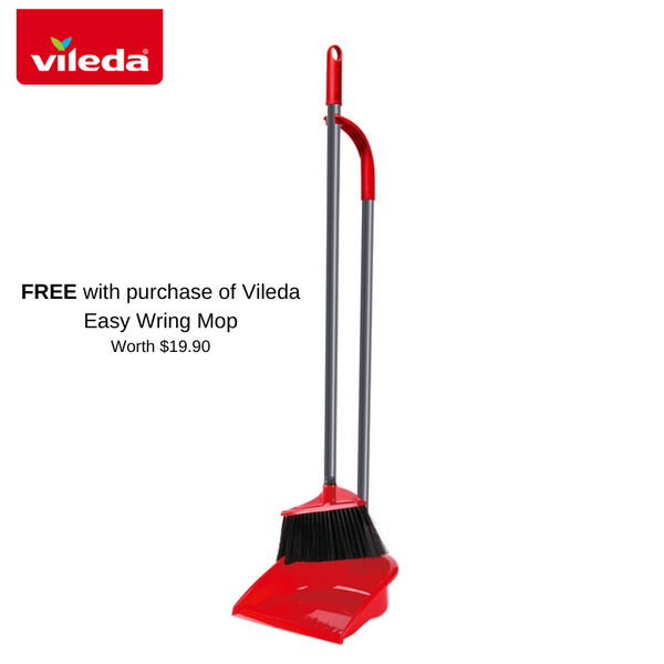 [FREE DUSTPAN] Vileda Spin & Clean Mop VA0062, spinnable mop