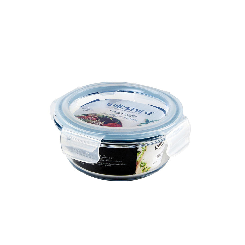 Wiltshire Glass Food Container Round 400ml HW1189 / Food container with lid