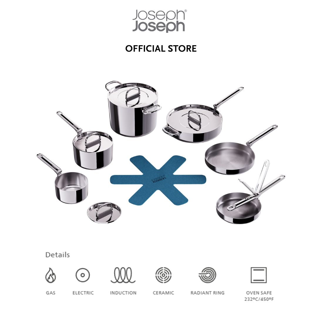Joseph Joseph Space Steel Folding Handle 6-Piece Cookware Set JJ0286