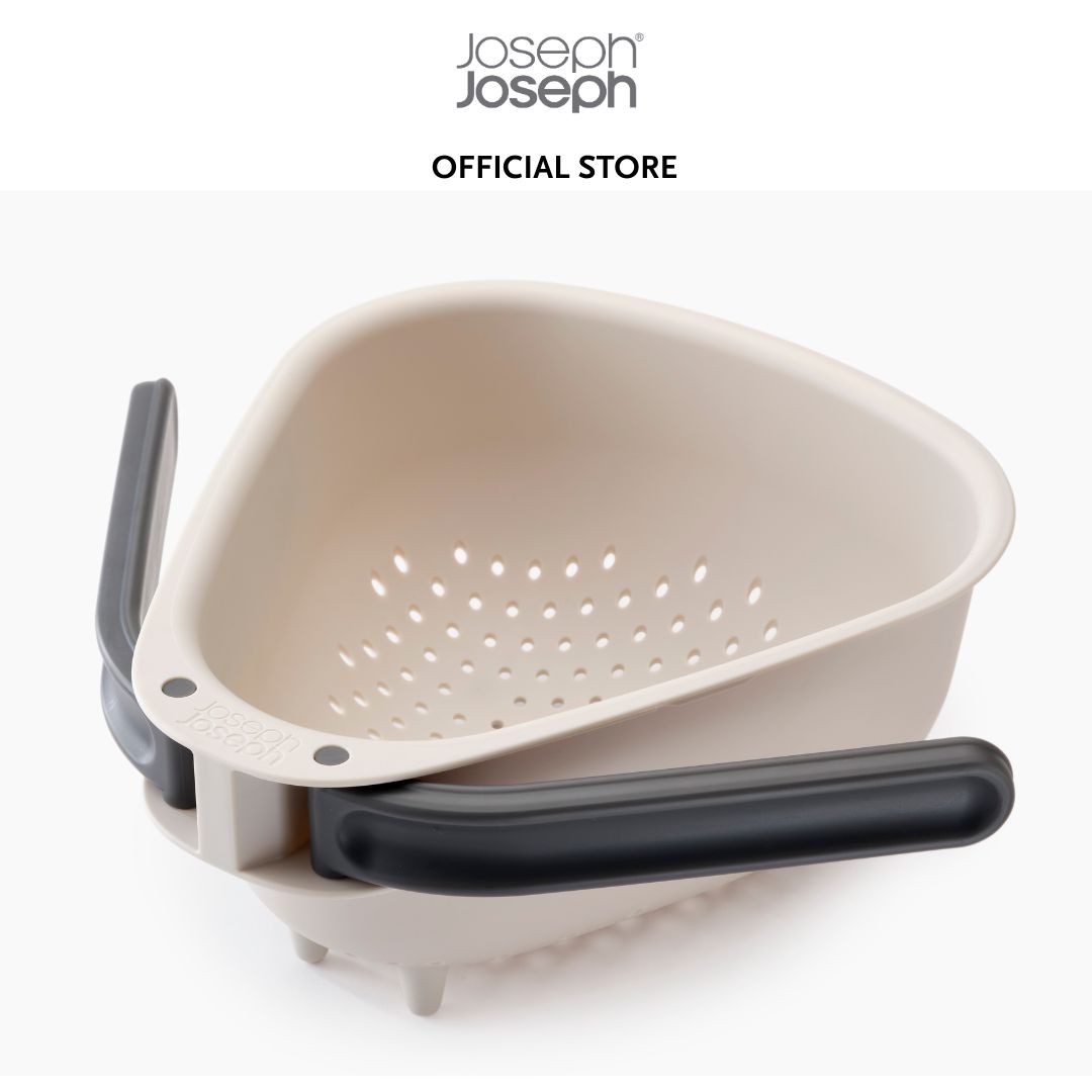 Joseph Joseph Droplet White Colander with Folding Handle JJ0280 (Large) / JJ0281 (Small)