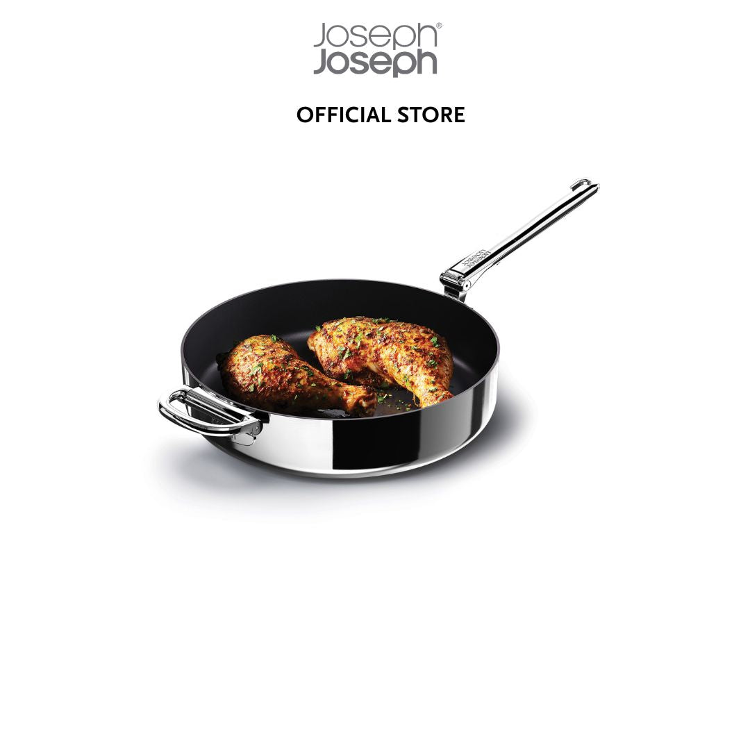 Joseph Joseph Space Steel Folding Handle Non-Stick 28cm Frying Pan JJ0289