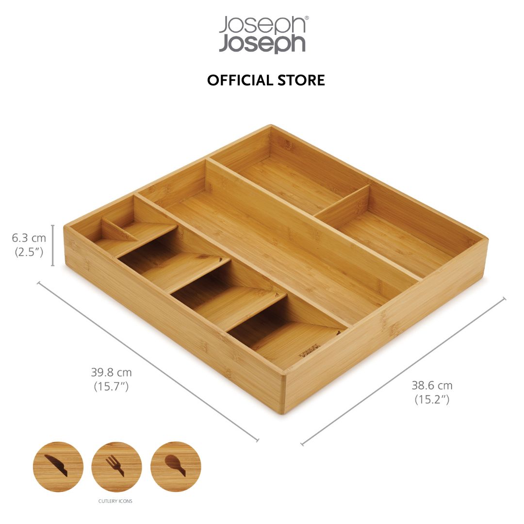 Joseph Joseph DrawerStore™ Bamboo Cutlery, Utensil & Gadget Organiser JJ0258
