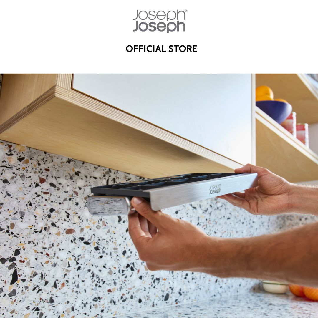 Joseph Joseph RollGrip Under-Shelf Stainless-Steel Kitchen Roll Holder JJ0121