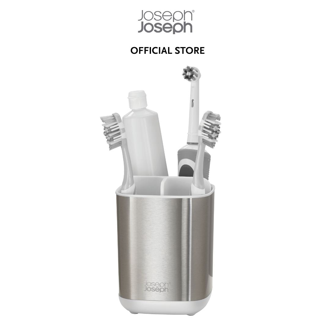 Joseph Joseph EasyStore™ Stainless-steel Toothbrush Holder JJ0216 (small) / JJ0217 (large)
