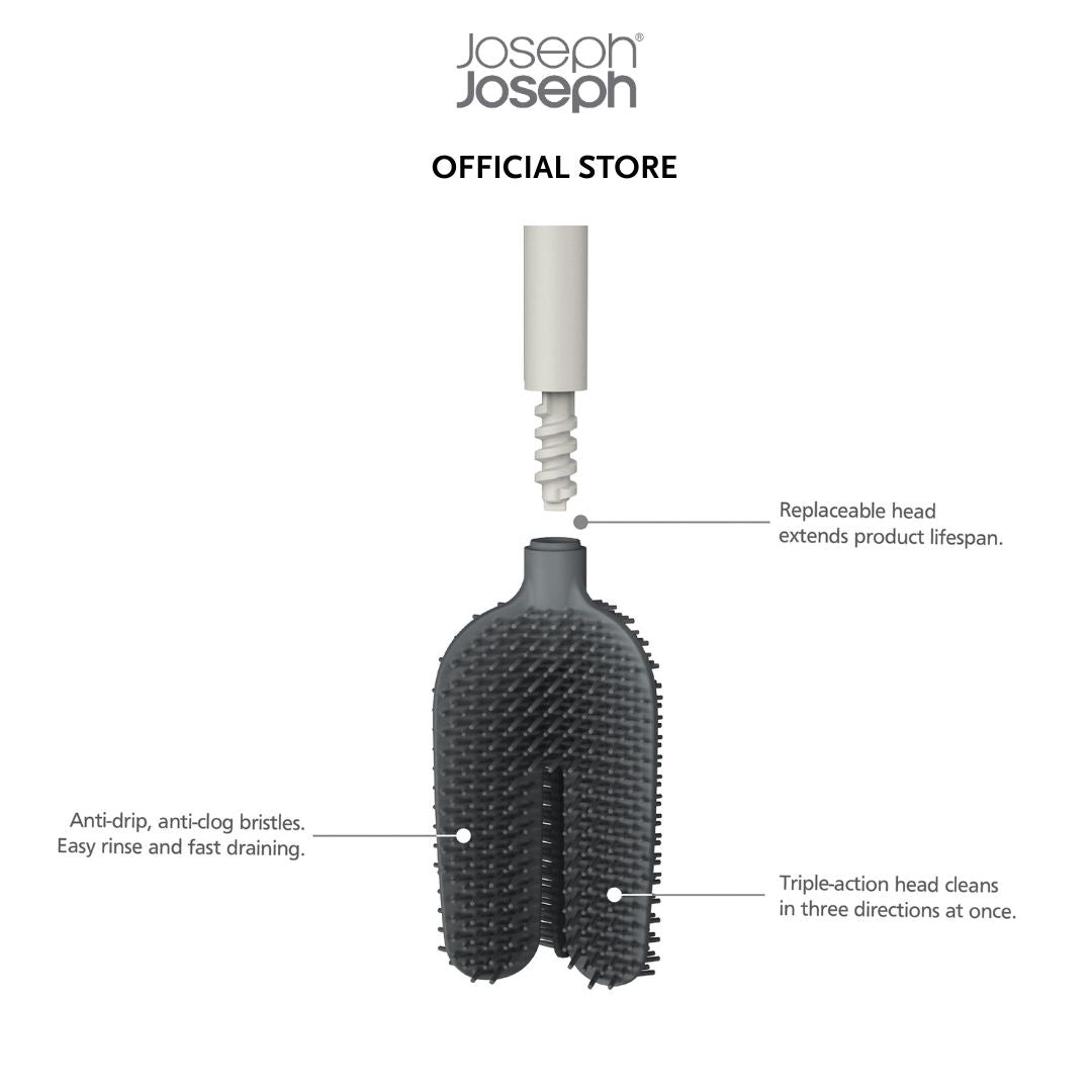 Joseph Joseph Flex™ 360 Matt Toilet Brush JJ0220 (Ecru) / JJ0231 (Black)