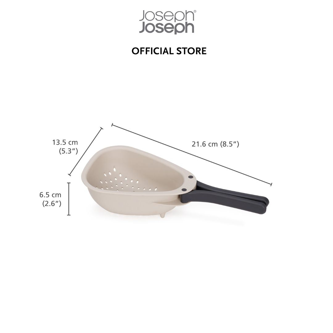 Joseph Joseph Droplet White Colander with Folding Handle JJ0280 (Large) / JJ0281 (Small)