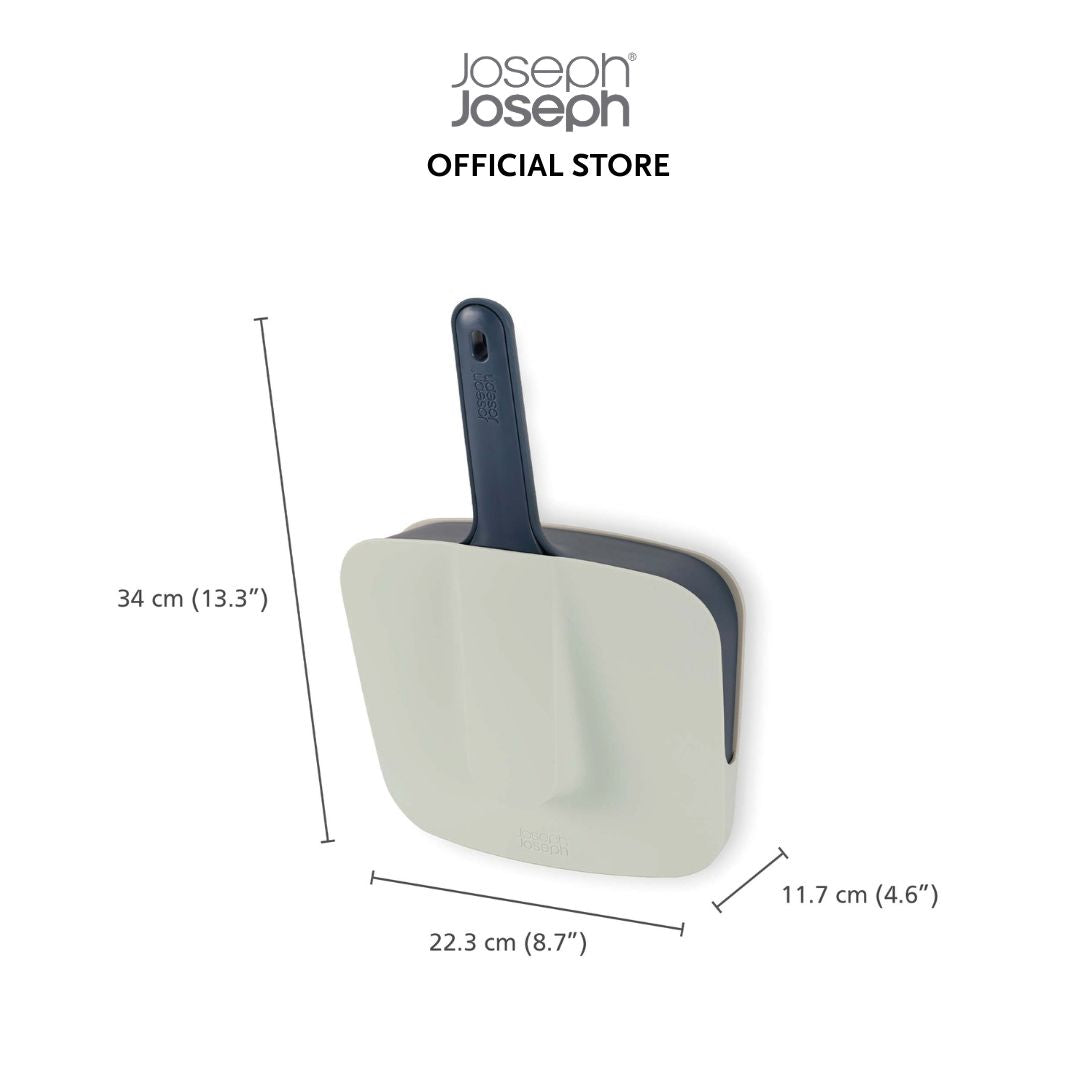 Joseph Joseph CleanStore Blue Wall-mounted Dustpan & Brush JJ0212