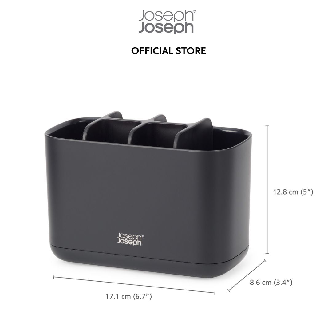 Joseph Joseph EasyStore™ Matt Toothbrush Holder Black Medium JJ0232 / Large JJ0233