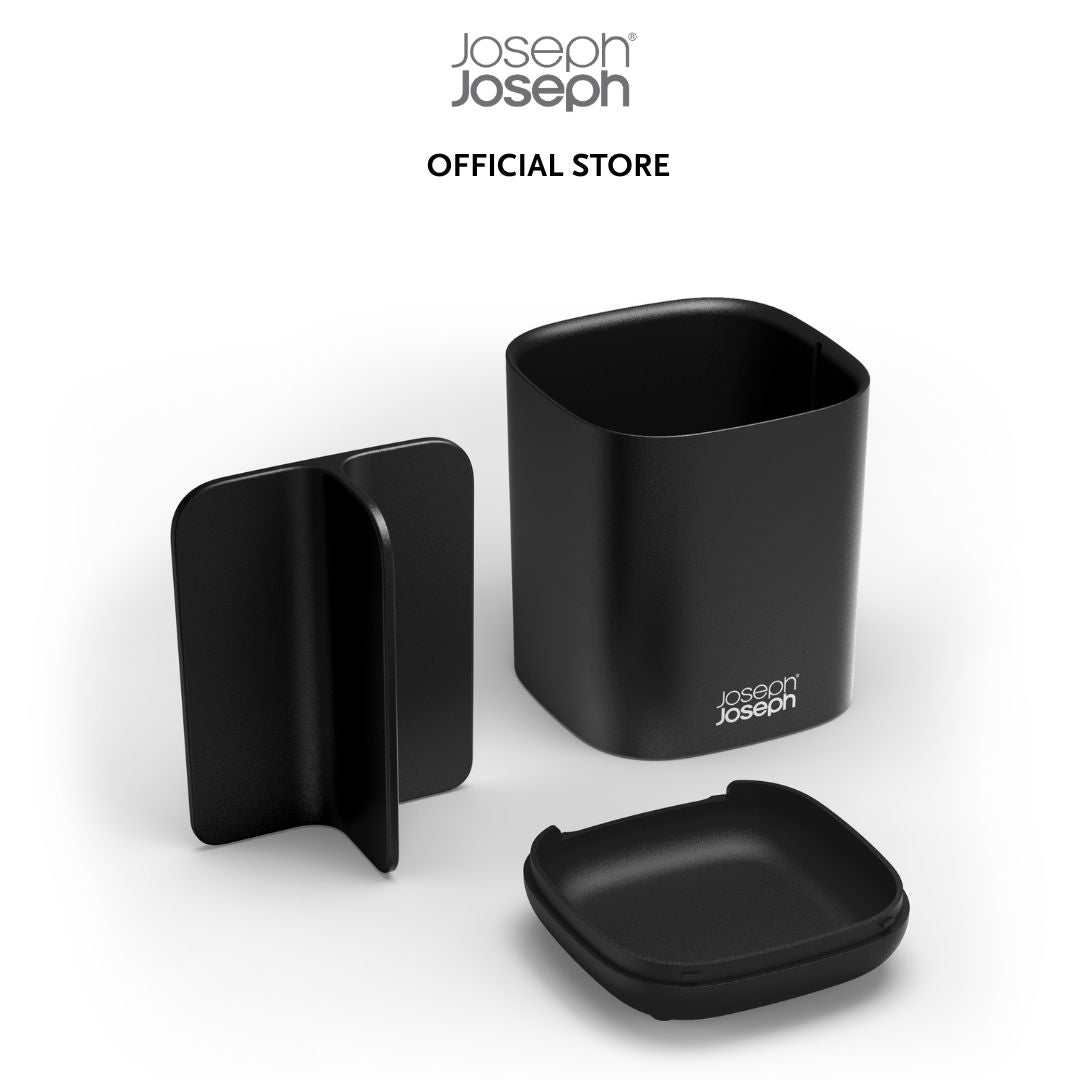 Joseph Joseph EasyStore™ Matt Toothbrush Holder Black Medium JJ0232 / Large JJ0233
