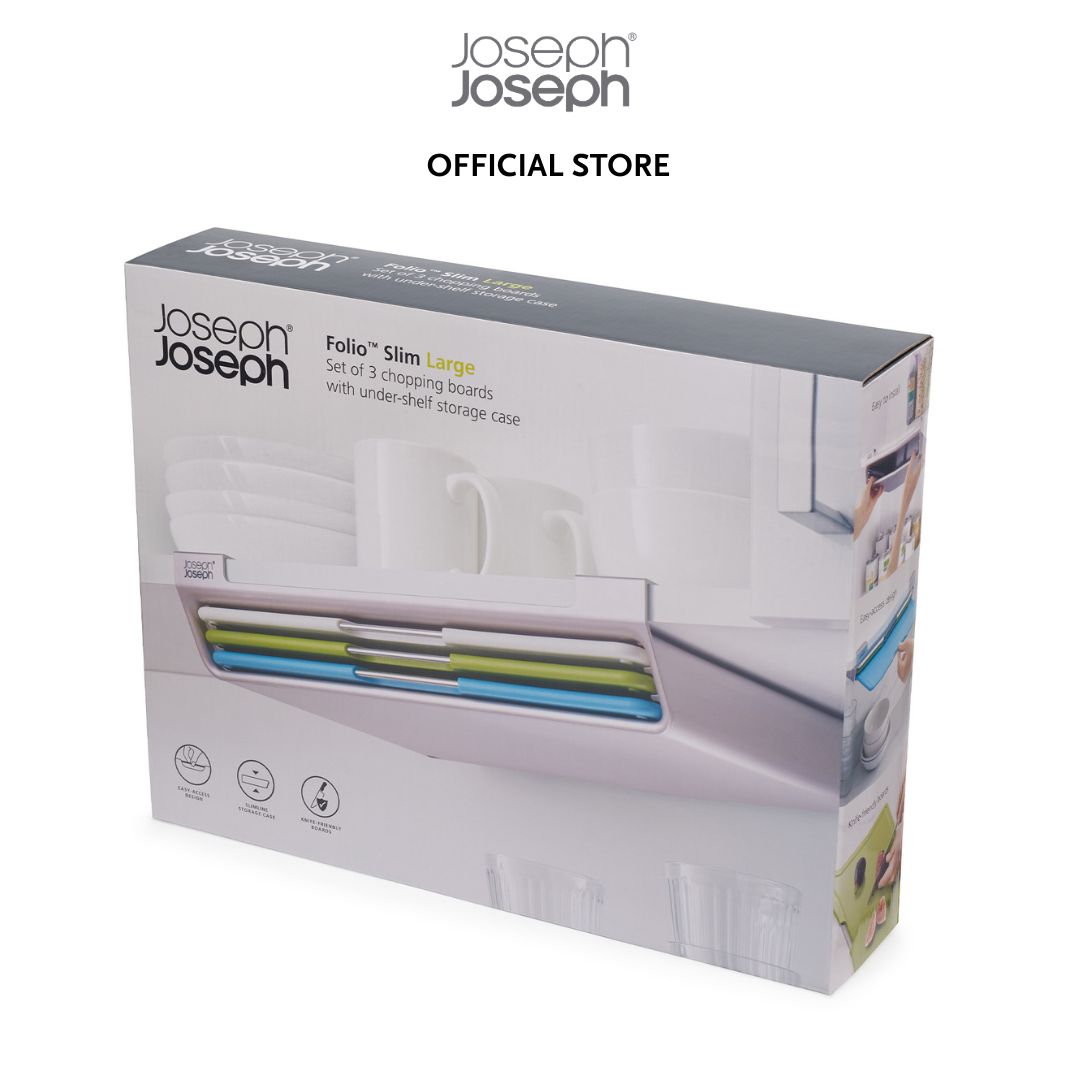 Joseph Joseph Folio™ Slim 3-piece Under-shelf Multicolour Chopping Board Set JJ0210