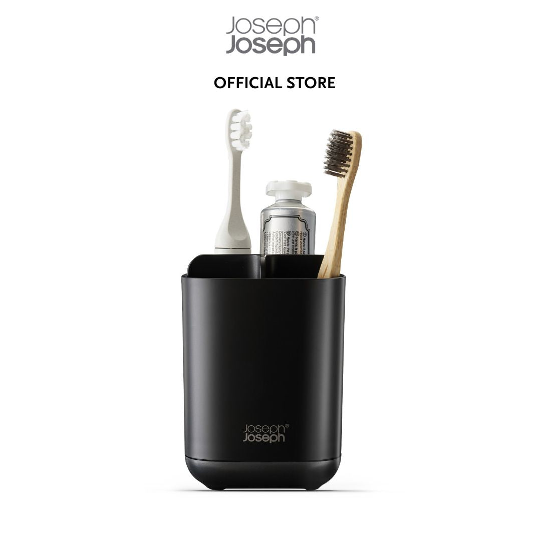 Joseph Joseph EasyStore™ Matt Toothbrush Holder Black Medium JJ0232 / Large JJ0233