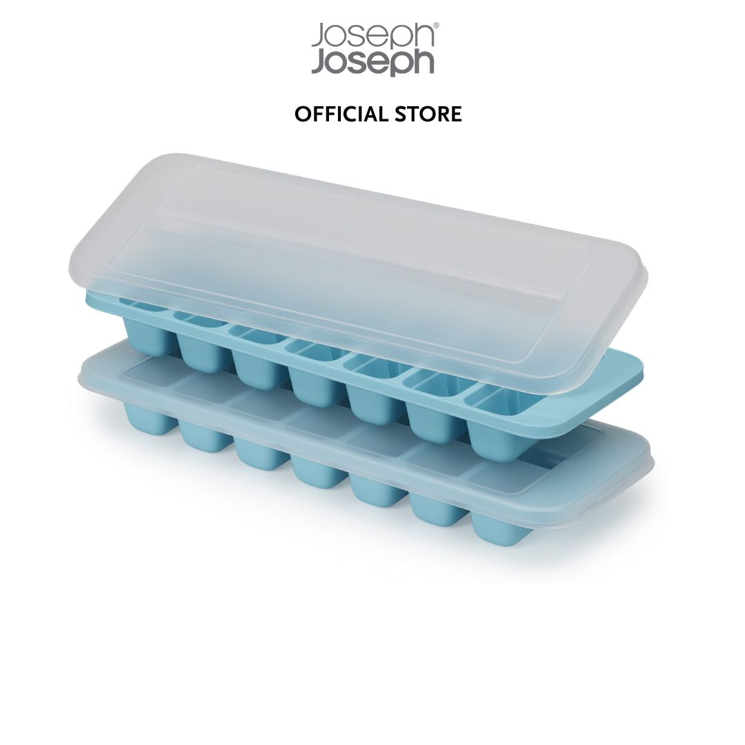 Joseph Joseph Flow™ Pack of 2 Easy-fill Blue Ice-cube Trays JJ0104