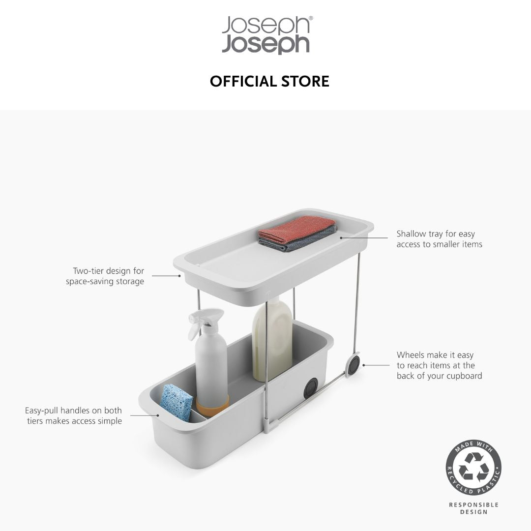 Joseph Joseph CupboardStore™ 2-Tier Easy-Access Storage Caddy JJ0119 Made of recycled plastics