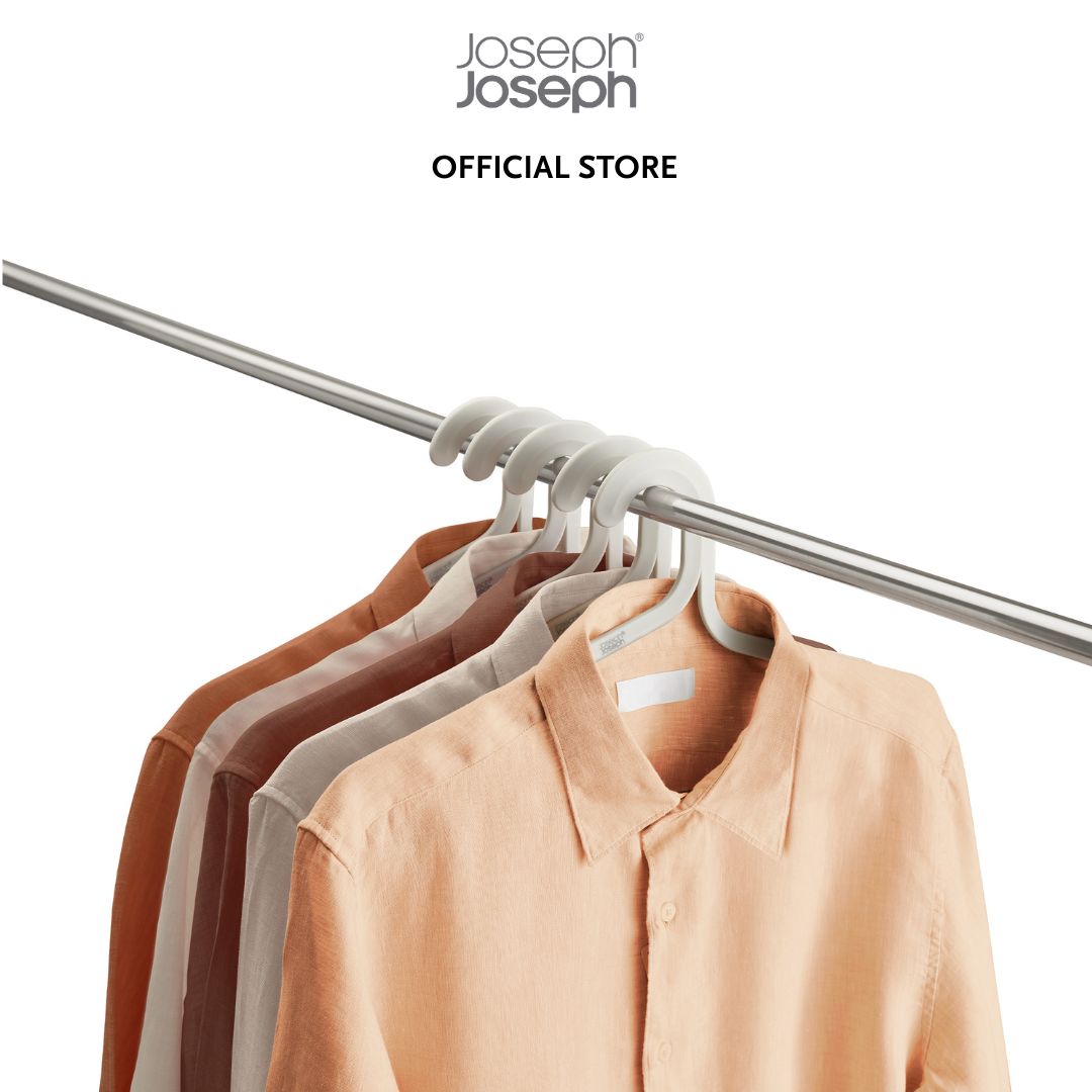 Joseph Joseph Orderly™ Set of 5 Anti-tangle Ecru Clothes Hangers JJ0179