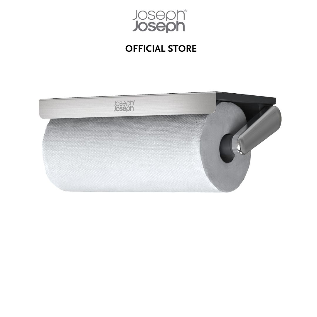 Joseph Joseph RollGrip Under-Shelf Stainless-Steel Kitchen Roll Holder JJ0121