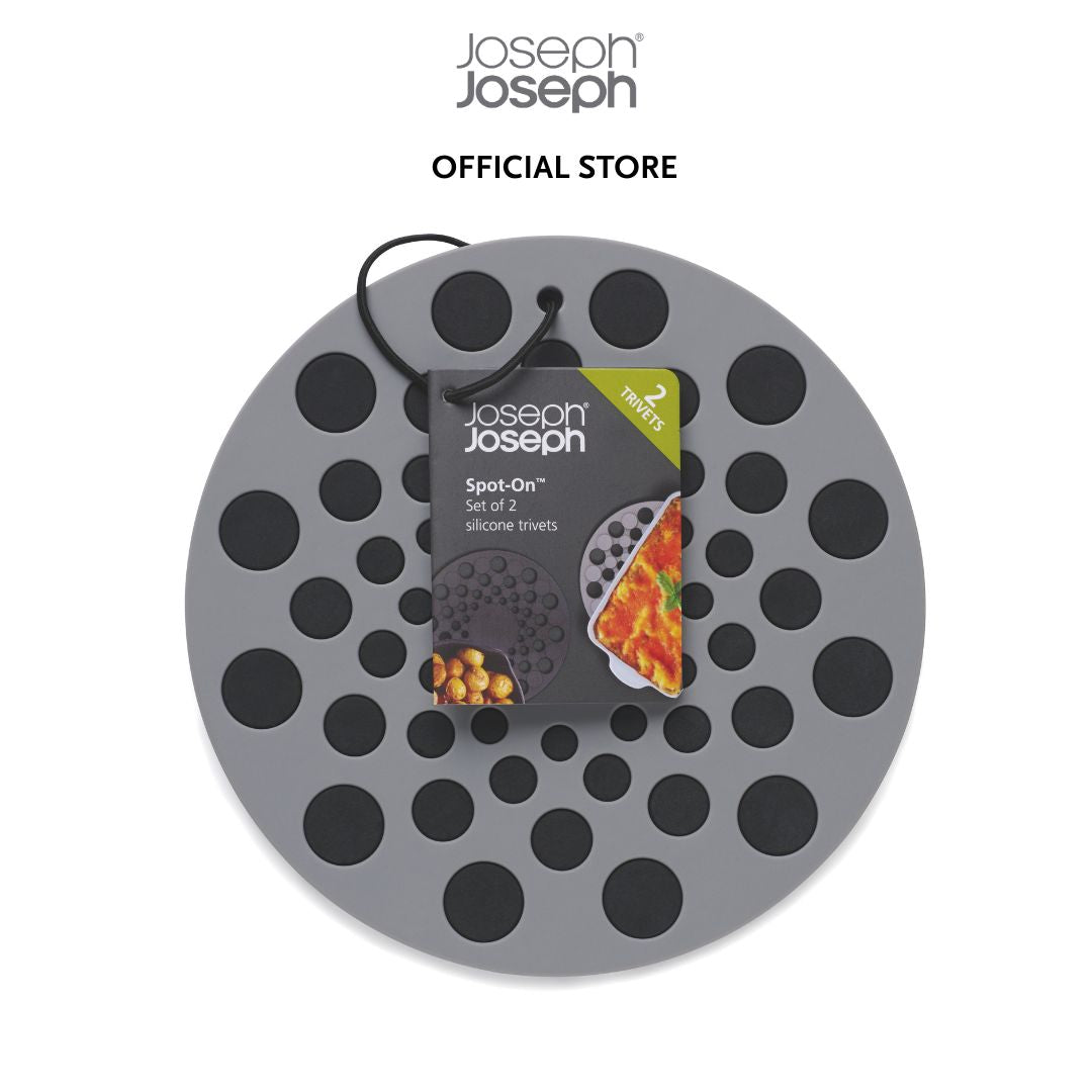Joseph Joseph Spot-On™ Set of 2 Grey Silicone Trivets JJ0100