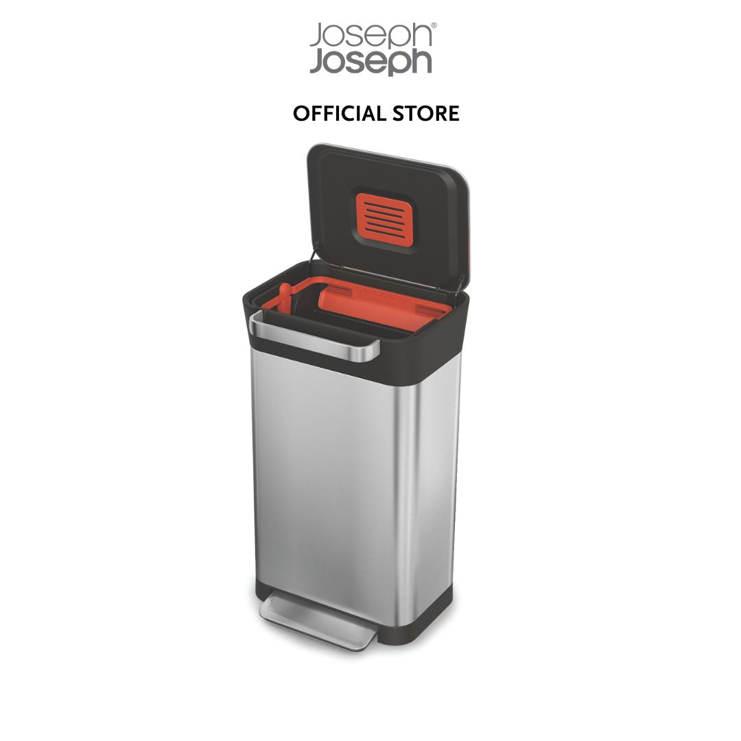 Joseph Joseph Titan 30L Stainless-steel Trash Compactor JJ0131
