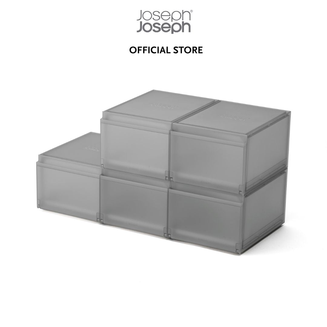 Joseph Joseph ShoeCase 6-piece Grey Shoe Storage Box JJ0184