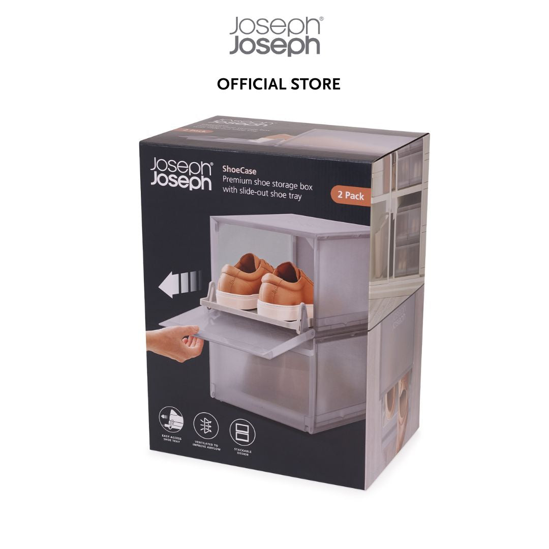 Joseph Joseph ShoeCase 2-piece Grey Shoe Storage Box JJ0183