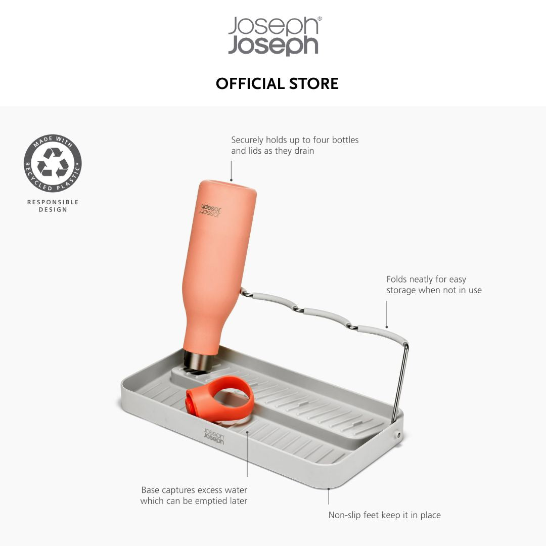 Joseph Joseph DrySmart™ Folding Water Bottle Drying Rack JJ0115 Made from recycled plastics