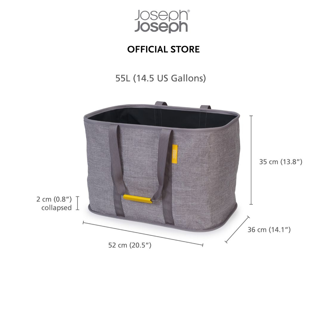 Joseph Joseph Hold-All™ Max Grey Collapsible 55L Laundry Basket JJ0171
