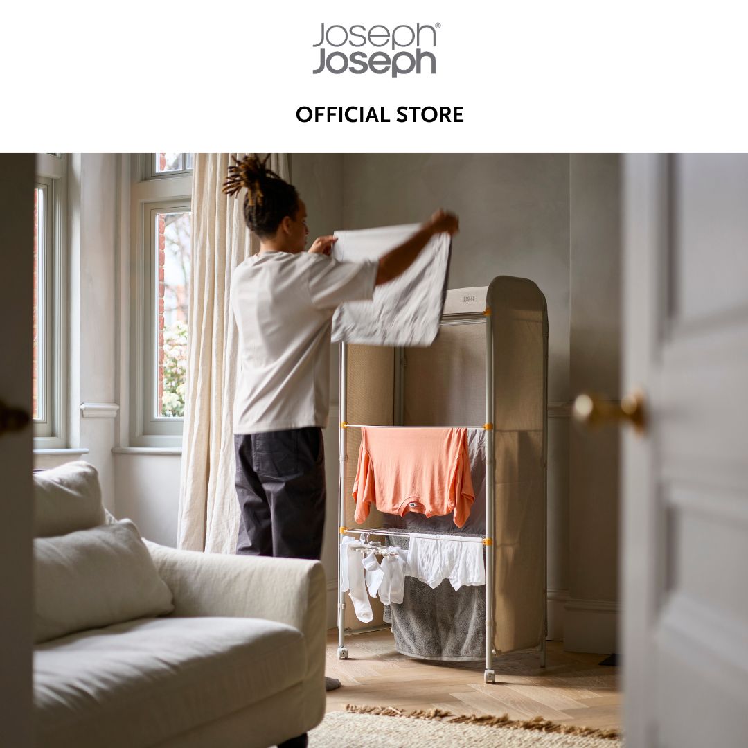 Joseph Joseph Eclipse™ 3-tier Ecru Clothes Airer with Screen JJ0176