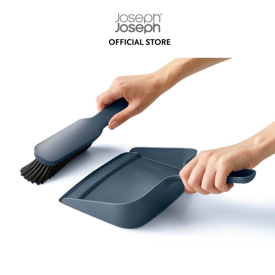 Joseph Joseph CleanStore Blue Wall-mounted Dustpan & Brush JJ0212