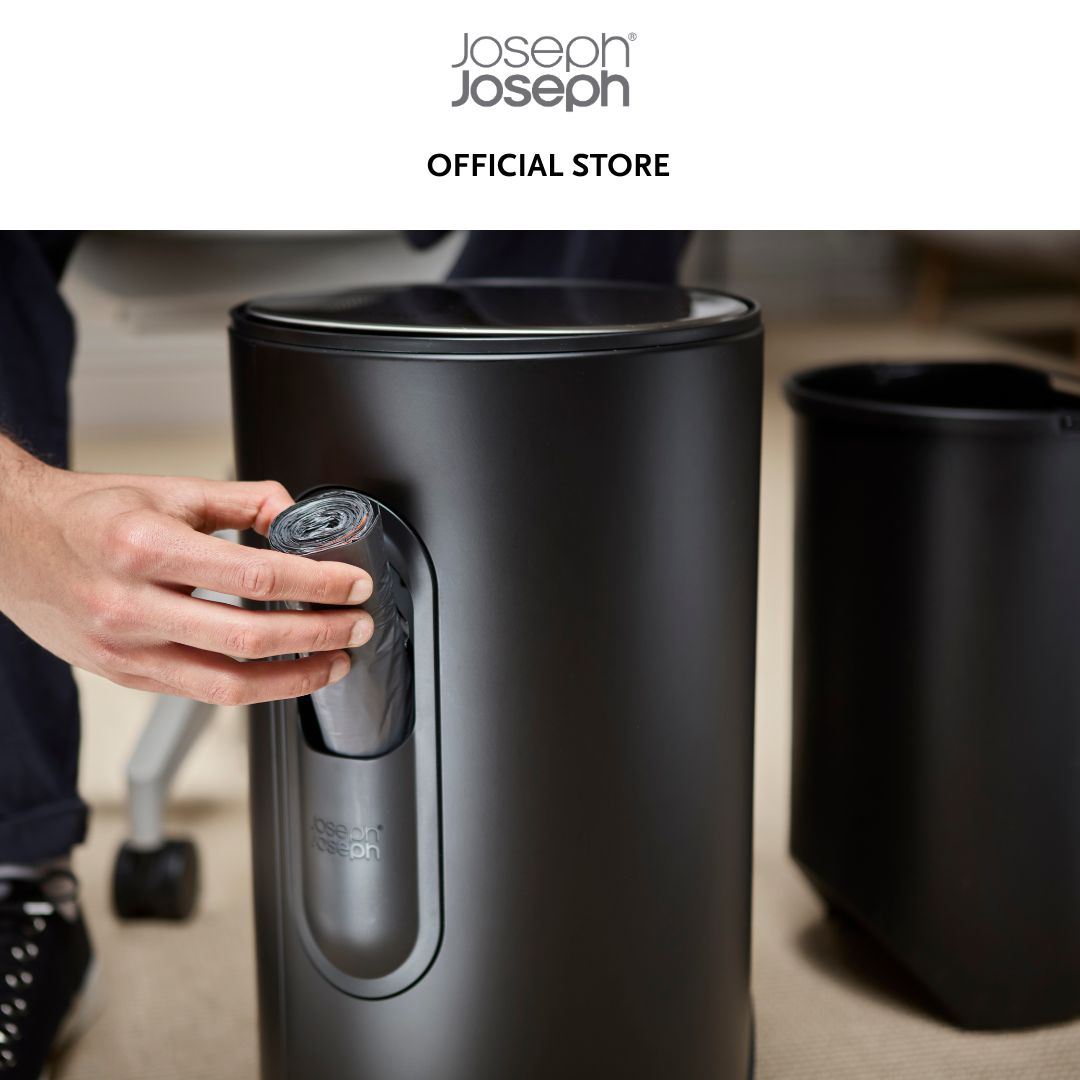 Joseph Joseph Arc™ 10L Easy-push Matt Black Pedal Bin JJ0135