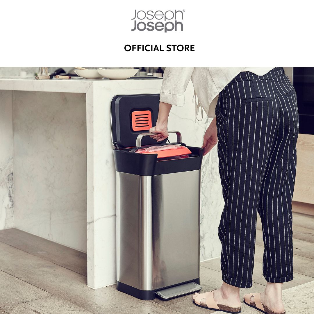 Joseph Joseph Titan 30L Stainless-steel Trash Compactor JJ0131