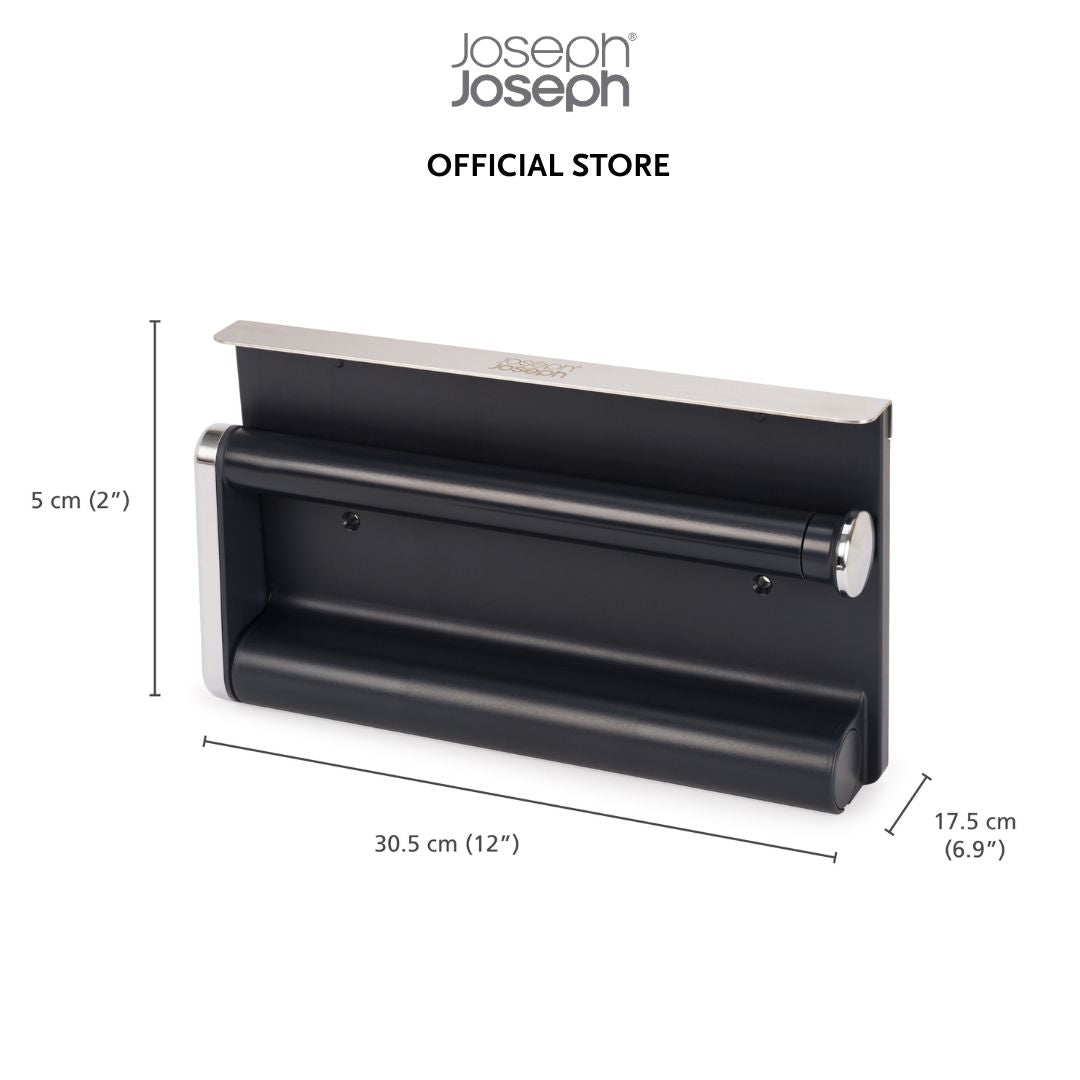 Joseph Joseph RollGrip Under-Shelf Stainless-Steel Kitchen Roll Holder JJ0121