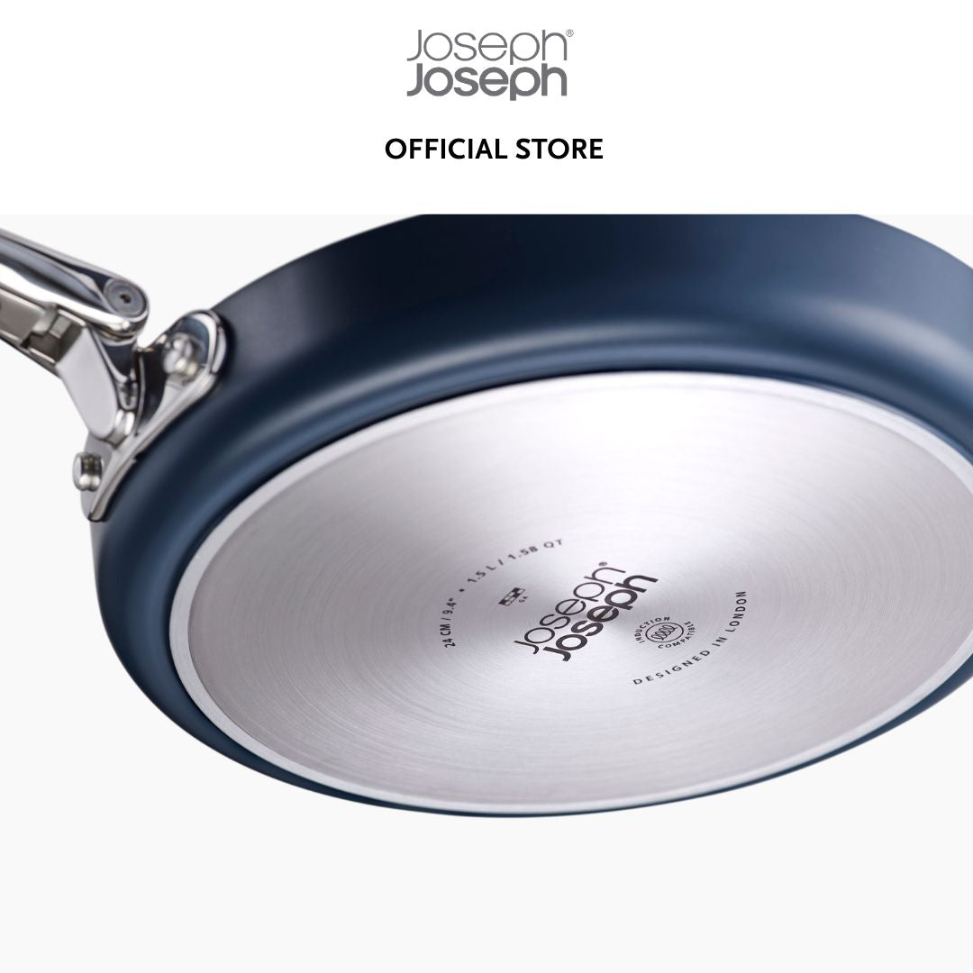 Joseph Joseph Space Folding Handle Ceramic Non-stick 24cm Blue Frying Pan JJ0151