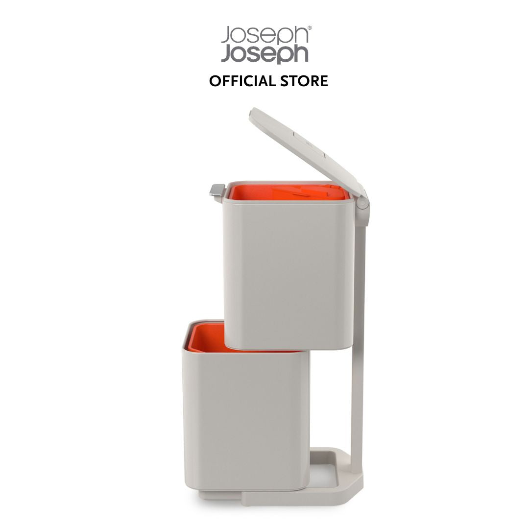 Joseph Joseph Totem Compact 40L Waste & Recycling Bin JJ0132 (Stainless Steel) / JJ0133 (Stone)