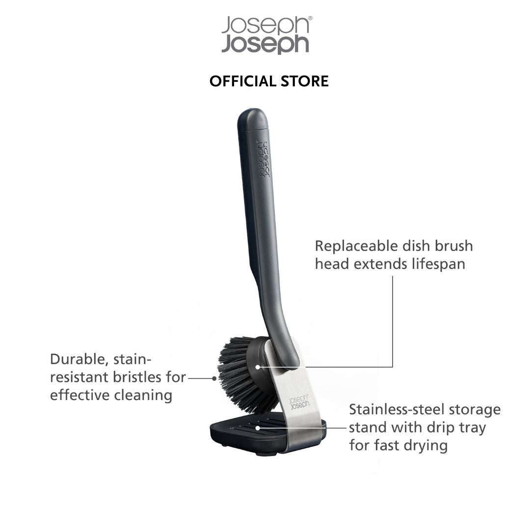 Joseph Joseph SinkTech™ Soap Dispensing Washing Up Brush with Steel Stand JJ0105