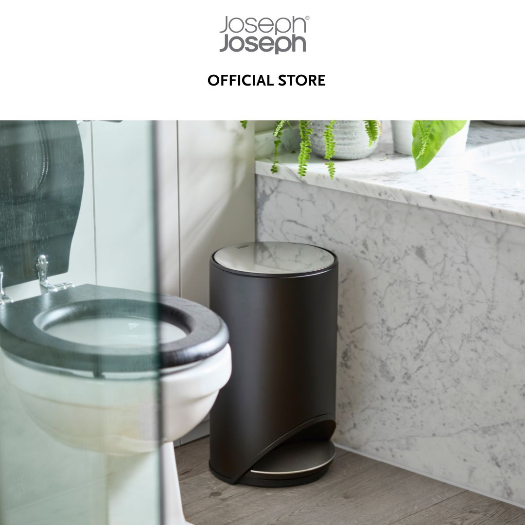 Joseph Joseph Arc™ 10L Easy-push Matt Black Pedal Bin JJ0135