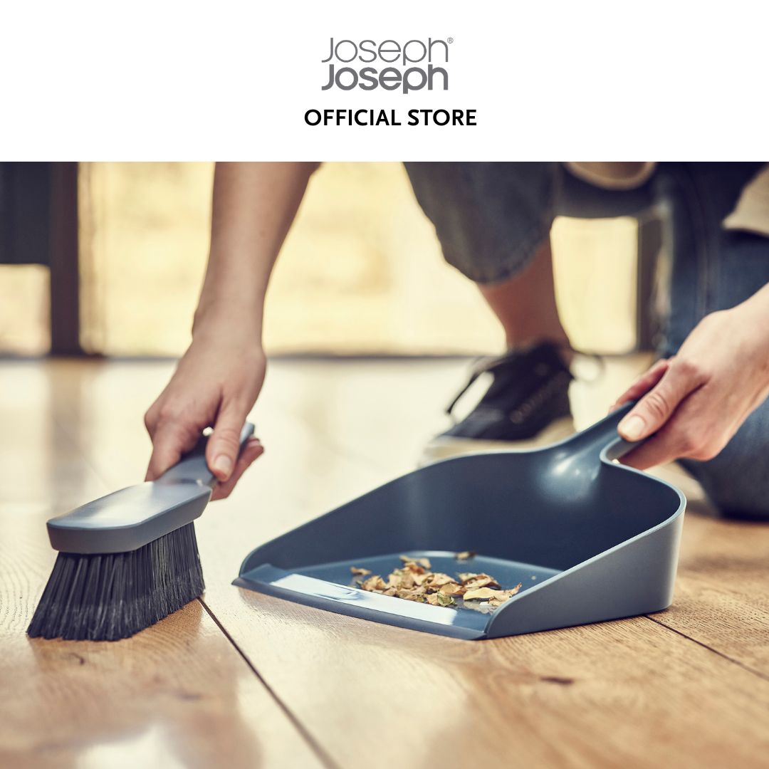 Joseph Joseph CleanStore Blue Wall-mounted Dustpan & Brush JJ0212