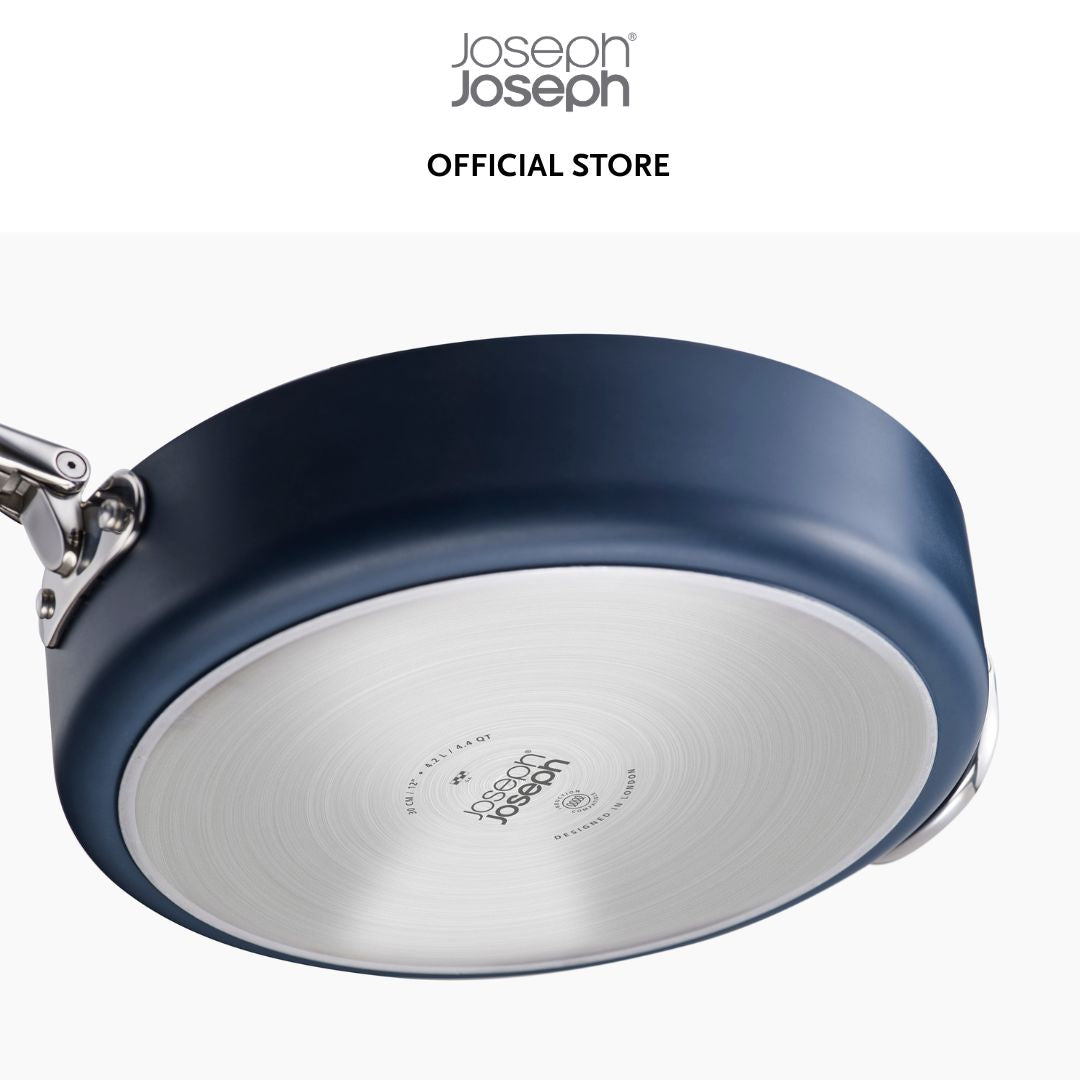 Joseph Joseph Space Folding Handle Ceramic Non-stick 30cm Blue Frying Pan JJ0152