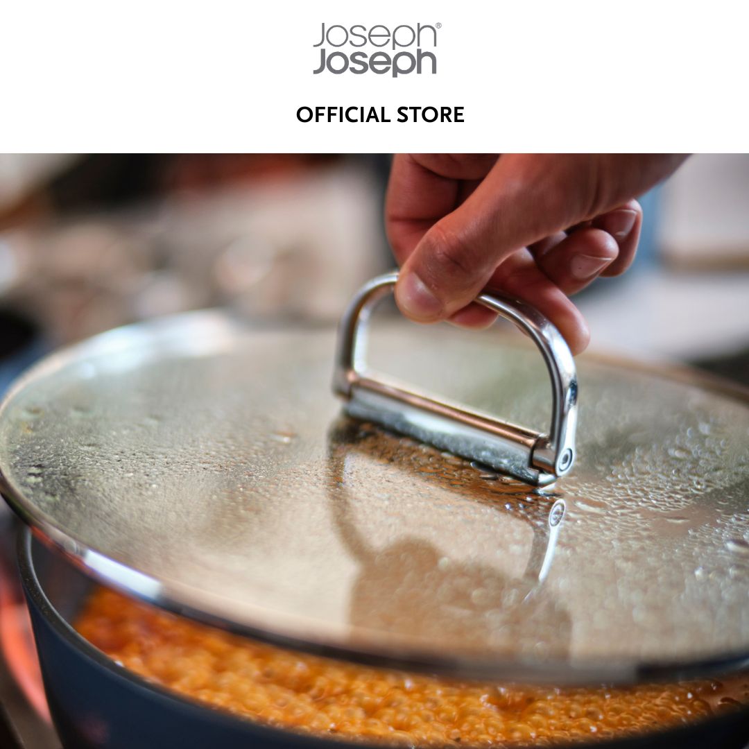 Joseph Joseph Space Folding Handle Ceramic Non-stick 23cm Blue Saucepan & Lid JJ0149