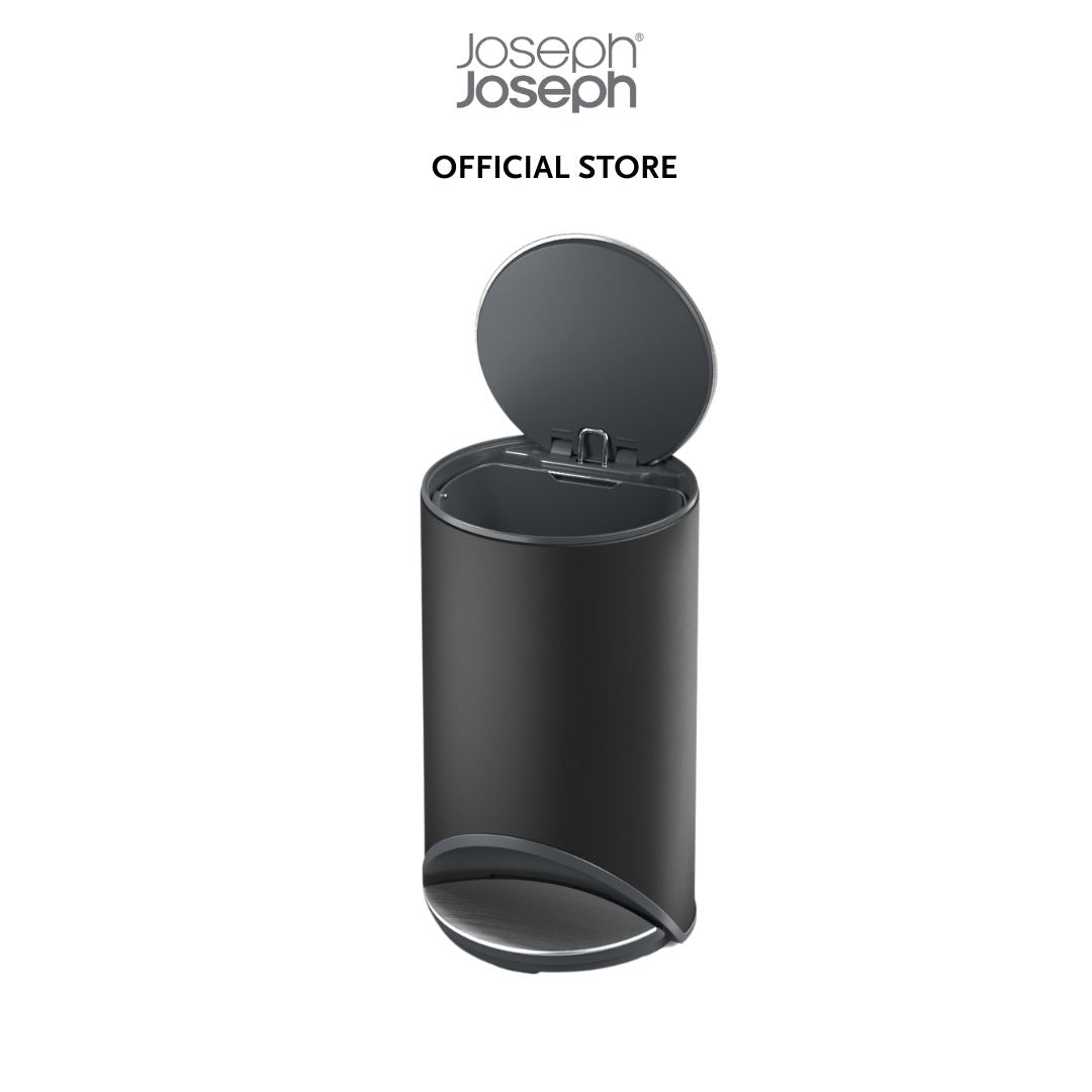 Joseph Joseph Arc™ 10L Easy-push Matt Black Pedal Bin JJ0135