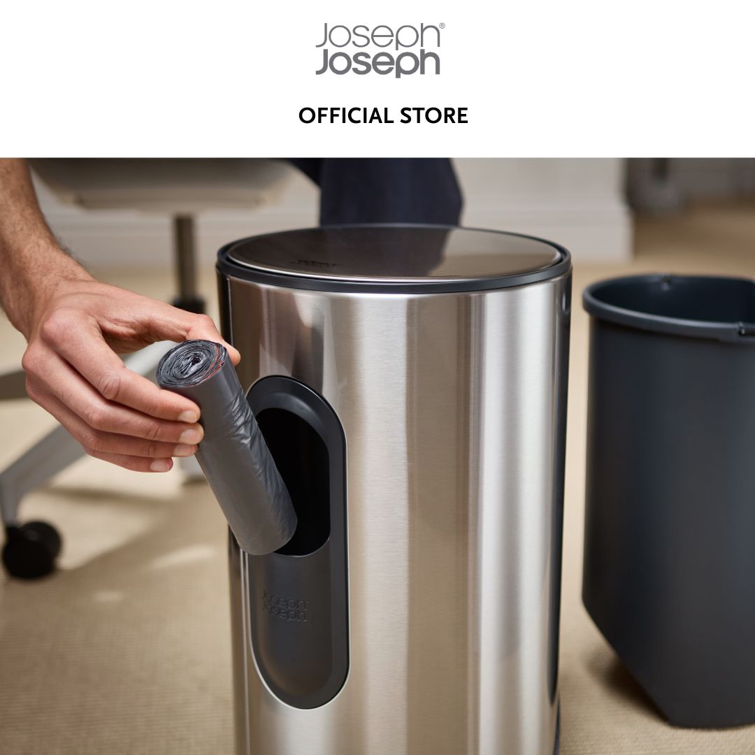 Joseph Joseph Arc™ 10L Easy-push Stainless-steel Pedal Bin JJ0136