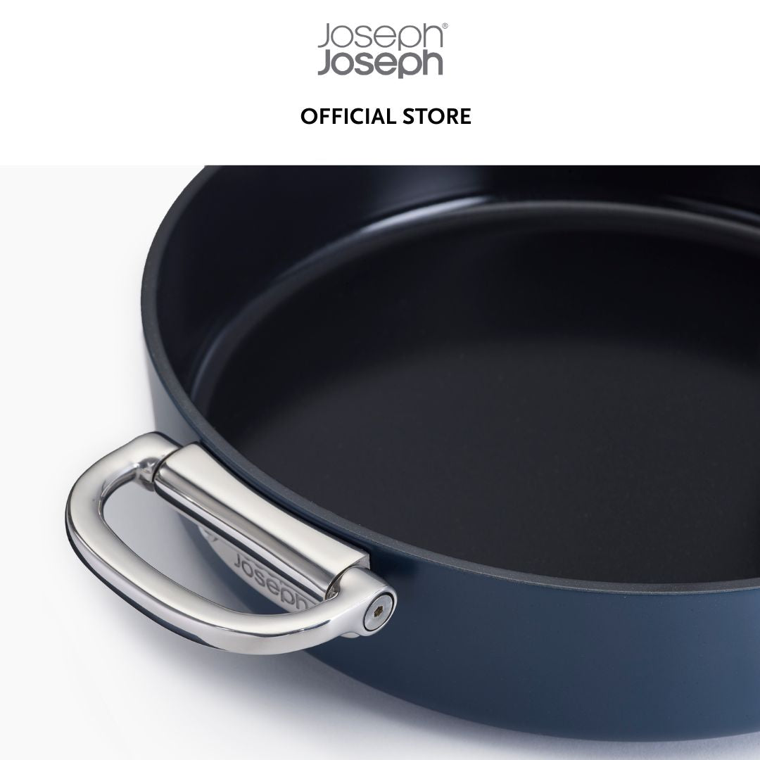 Joseph Joseph Space Folding Handle Ceramic Non-stick 30cm Blue Frying Pan JJ0152