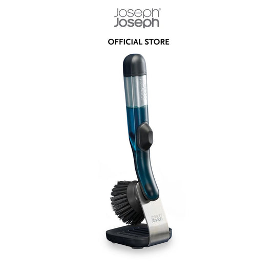 Joseph Joseph SinkTech™ Clear Soap Dispensing Washing Up Brush with Steel Stand JJ0111
