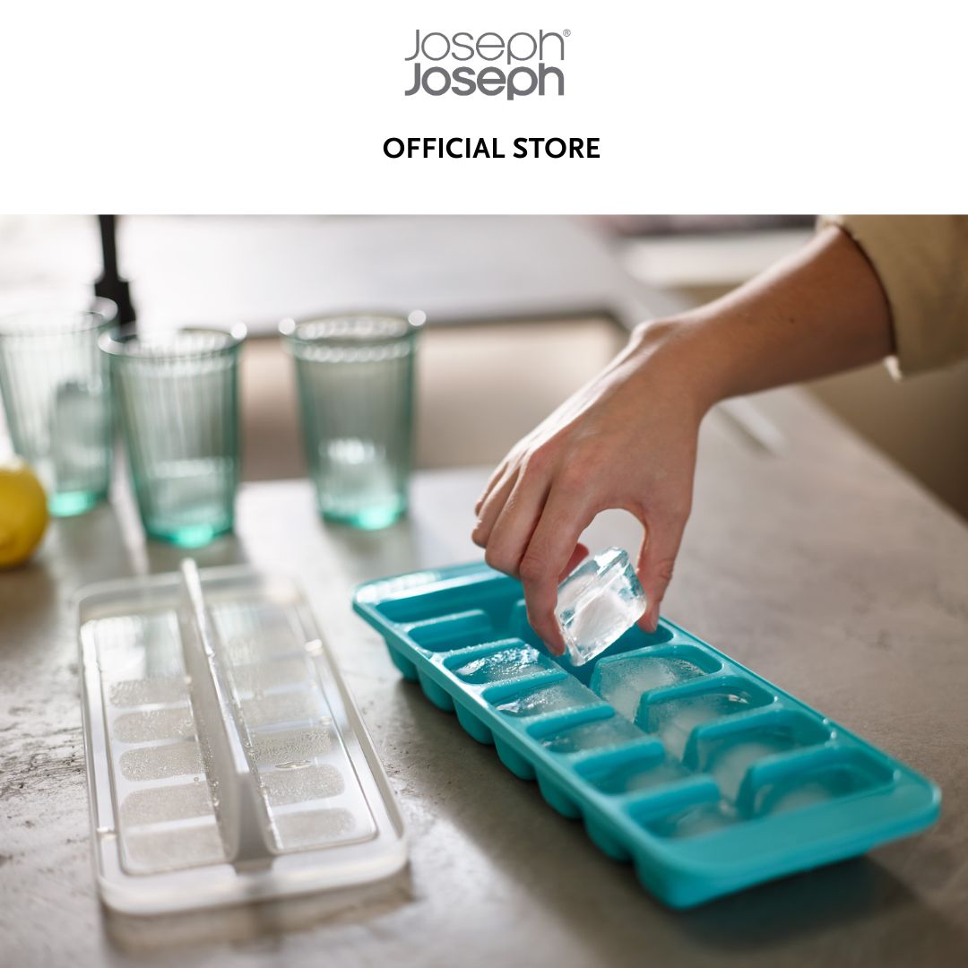 Joseph Joseph Flow™ Pack of 2 Easy-fill Blue Ice-cube Trays JJ0104