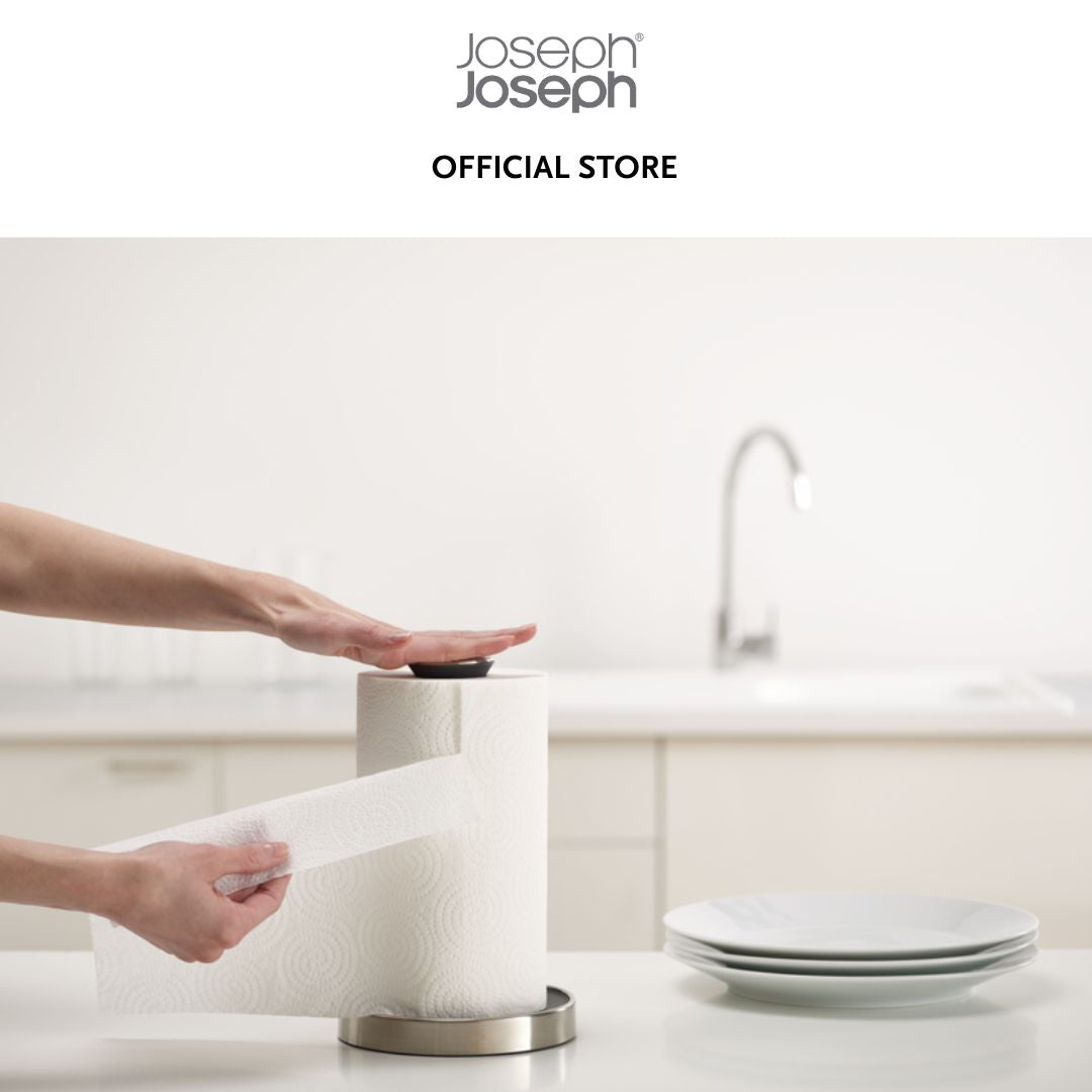 Joseph Joseph Push&Tear™ Grey Kitchen Roll Holder JJ0253 (Black) / JJ0267 (Stone)