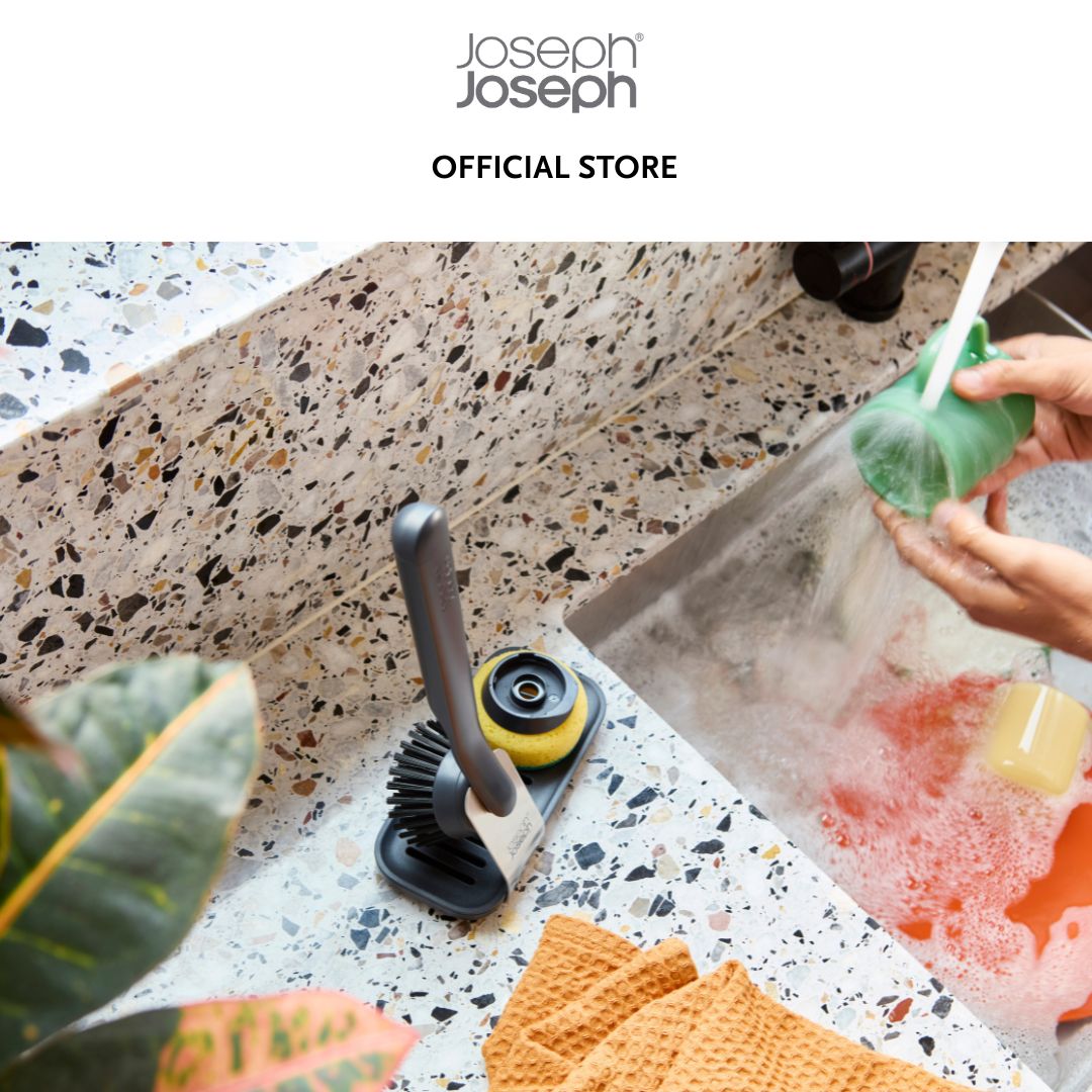 Joseph Joseph SinkTech™ Washing Up Brush & Sponge Set with Steel Stand JJ0106