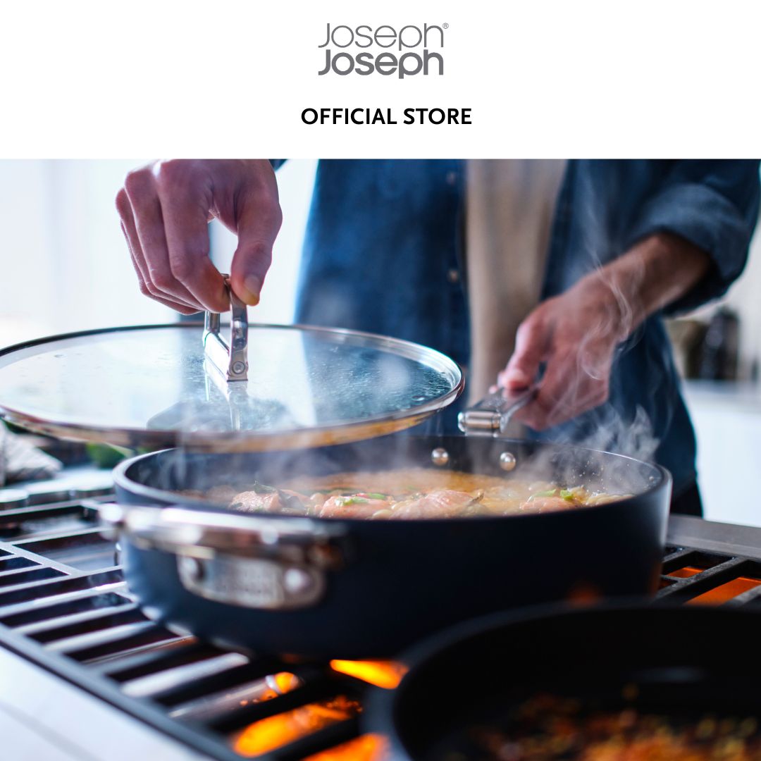 Joseph Joseph Space Folding Handle Ceramic Non-stick 28cm Blue Saute Pan & Lid JJ0153