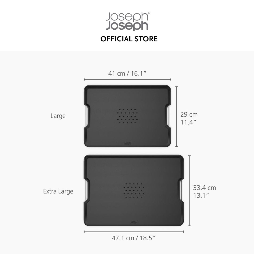 Joseph Joseph Cut&Carve™ Plus Multi-function Red Chopping Board JJ0203 (Large) JJ0202 (Large Black)