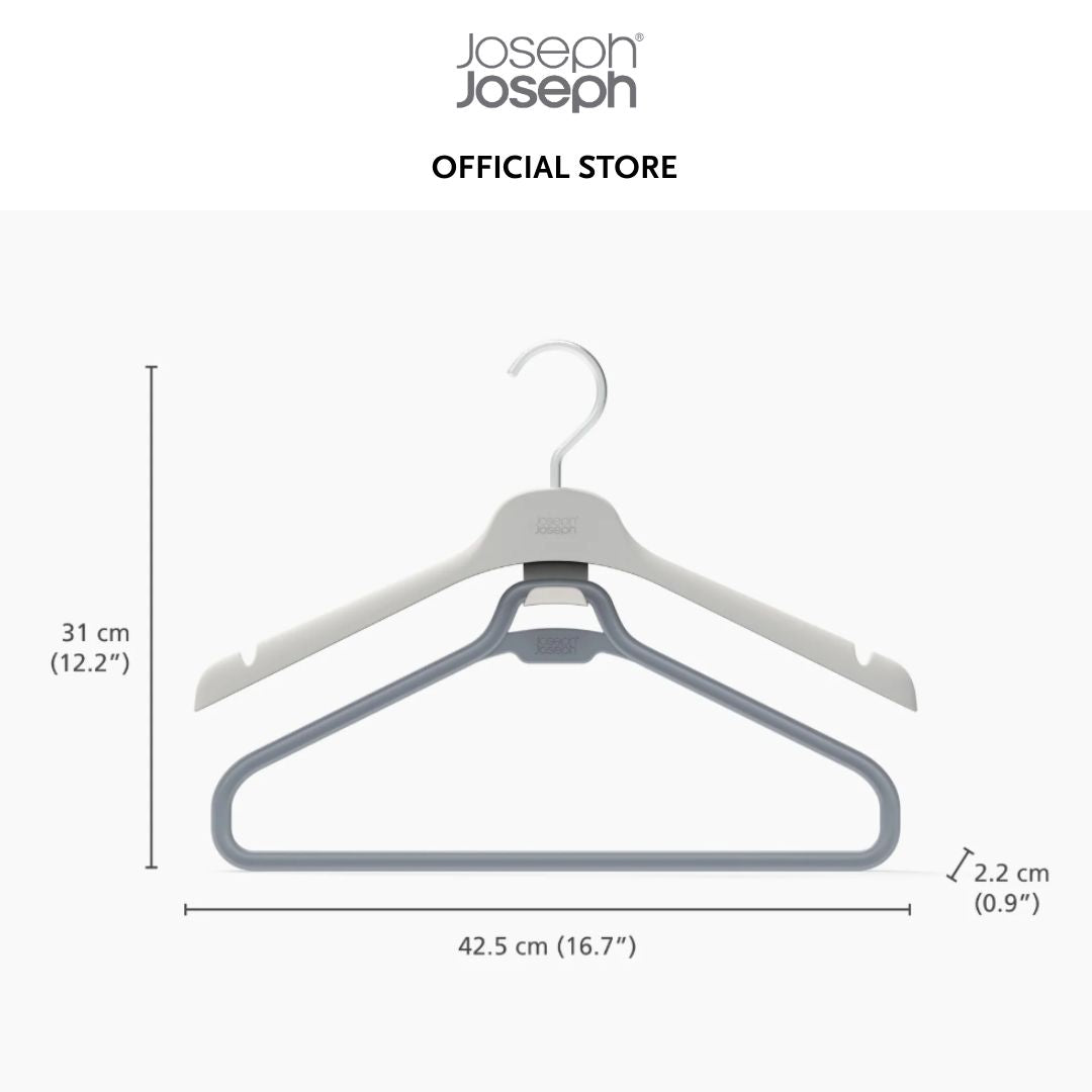 Joseph Joseph Orderly™ Set of 2 Ecru Long Garment Hangers JJ0188
