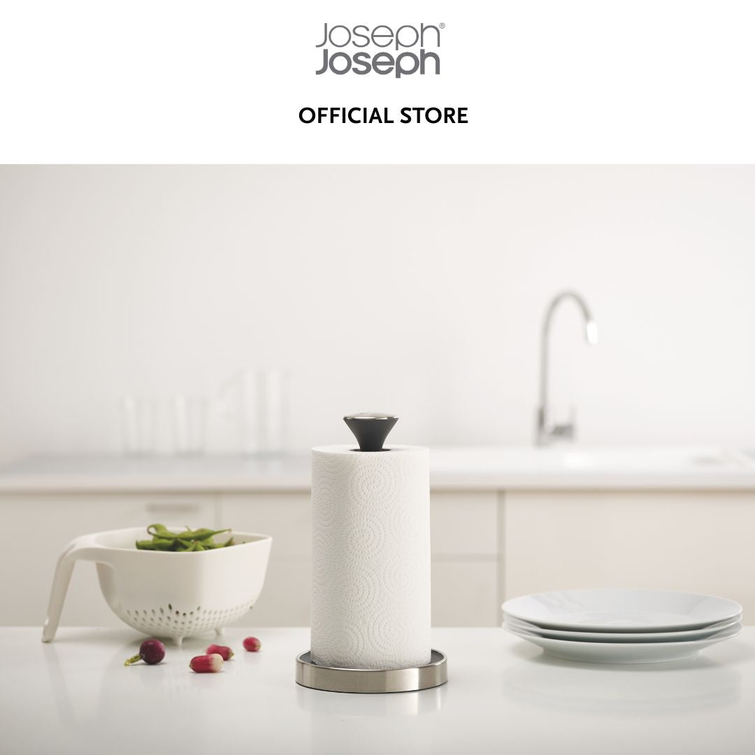 Joseph Joseph Push&Tear™ Grey Kitchen Roll Holder JJ0253 (Black) / JJ0267 (Stone)