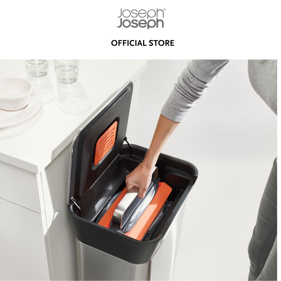 Joseph Joseph Titan 30L Stainless-steel Trash Compactor JJ0131