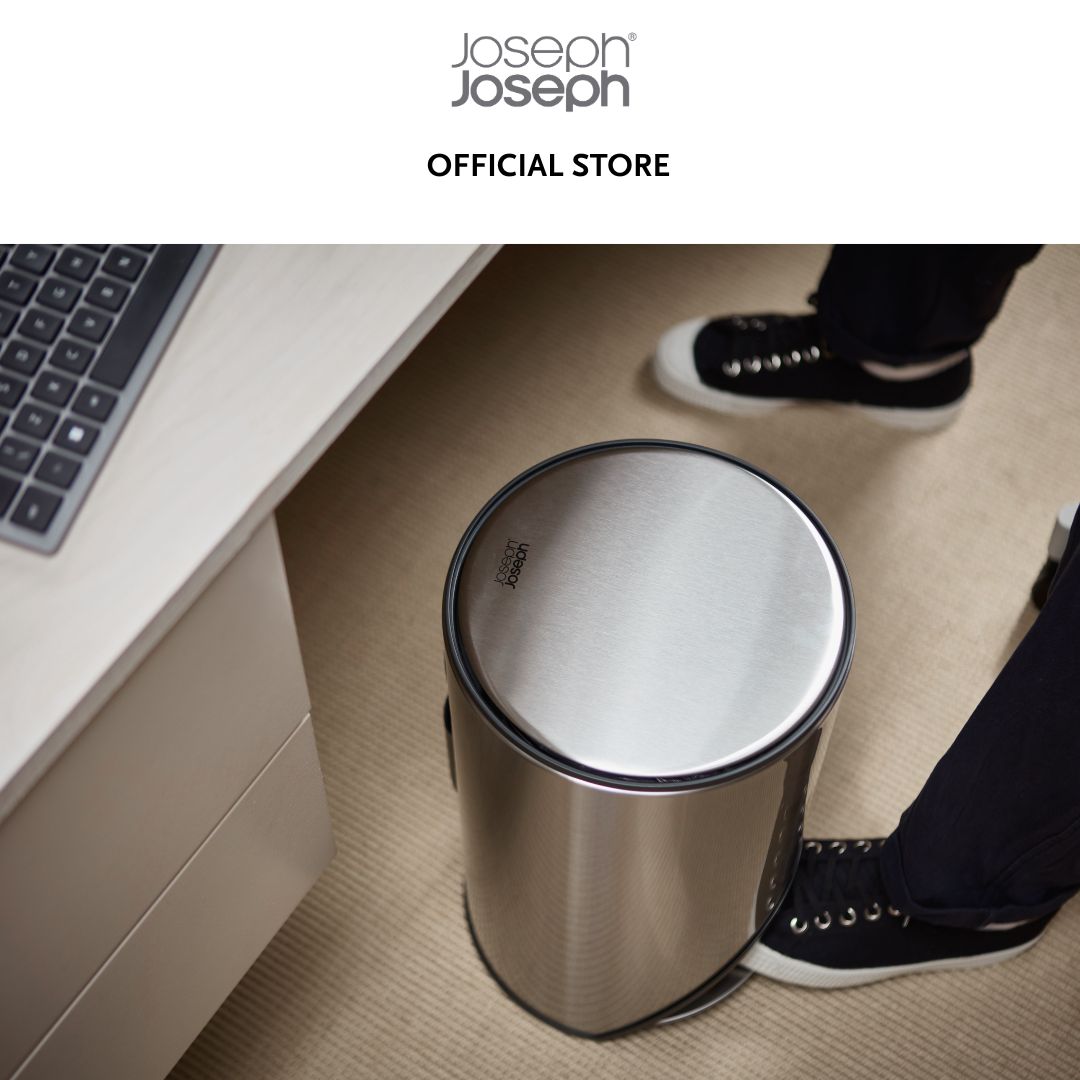 Joseph Joseph Arc™ 10L Easy-push Stainless-steel Pedal Bin JJ0136